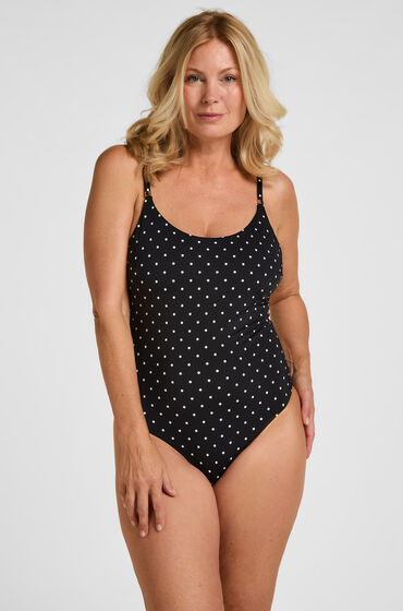 Hunkemöller Badedragt Luxe med Prikker Sort