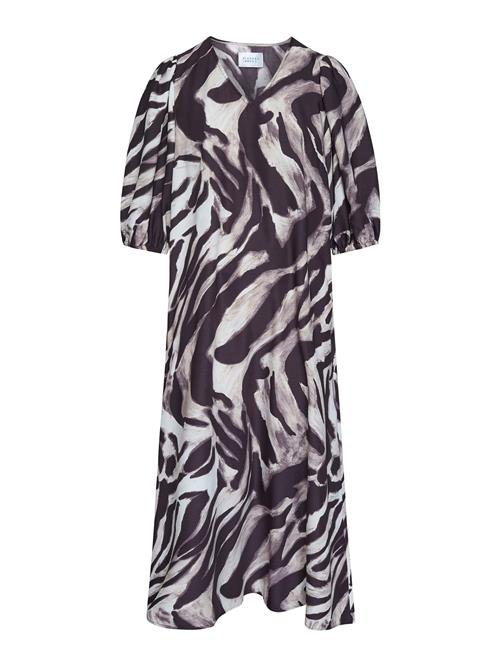 SISTERS POINT Kjole 'VENTIA'  aubergine / lilla / uldhvid