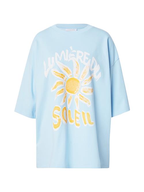 TOPSHOP Shirts 'Soleil'  lyseblå / gul / hvid