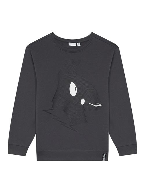 NAME IT Sweatshirt 'NKMSKALL FORTNITE'  antracit / hvid