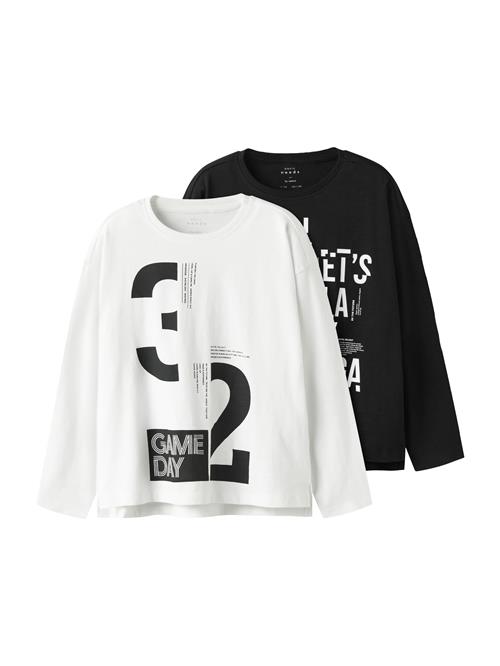 NAME IT Shirts 'NKMVOB'  sort / hvid