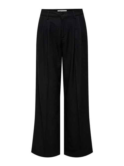 JDY Bukser med lægfolder 'JDYRiver'  sort