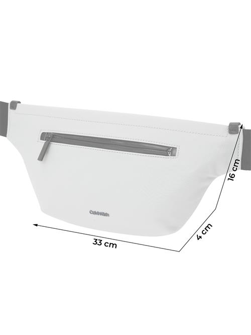 Calvin Klein Bæltetaske 'EASE'  lysegrå / sort