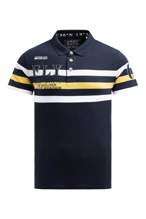 CAMP DAVID Bluser & t-shirts  navy / gul / hvid