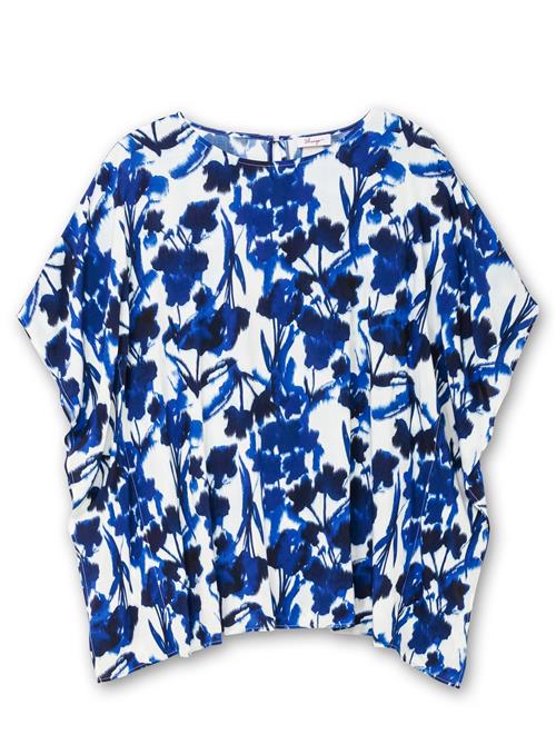 SHEEGO Bluse  koboltblåt / mørkeblå / hvid