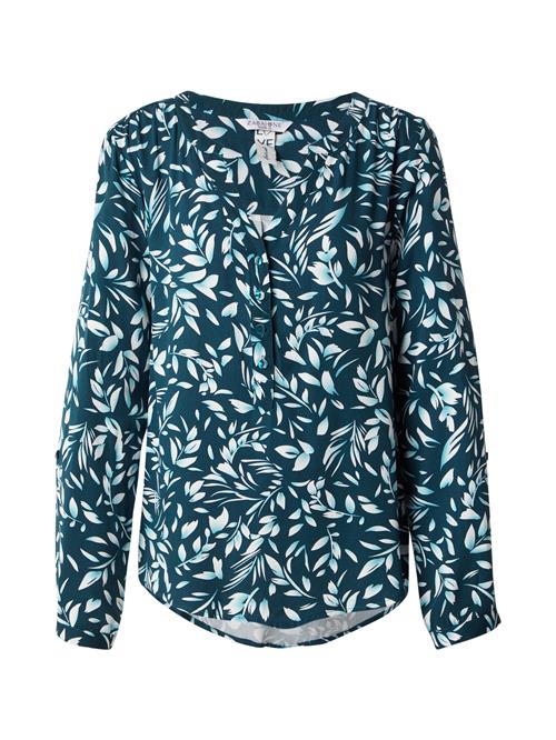 ZABAIONE Bluse 'An44nabelle'  smaragd / pastelgrøn / hvid