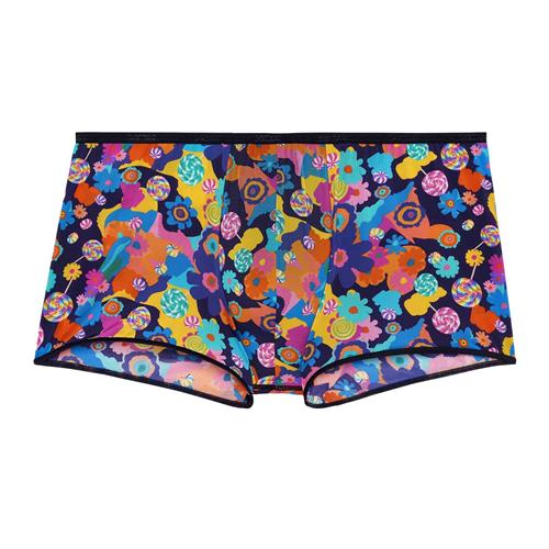 HOM Boksershorts  natblå / aqua / lilla / orange