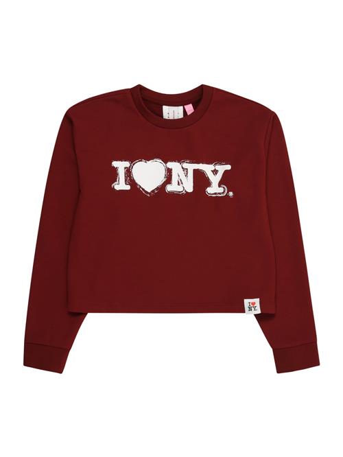 Vero Moda Girl Sweatshirt 'VMNEWYORK'  rustbrun / hvid