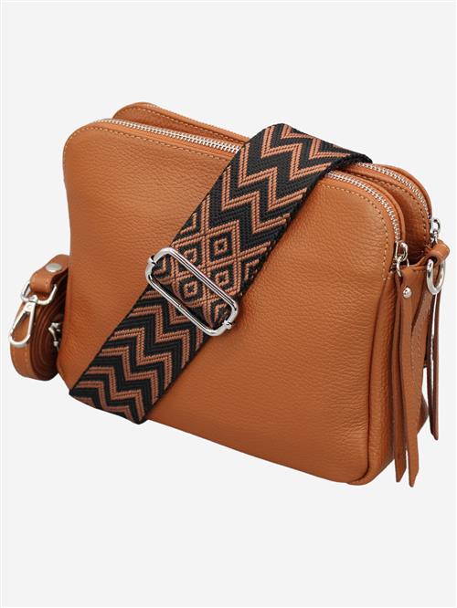 Adel Bags Skuldertaske 'MARA'  cognac