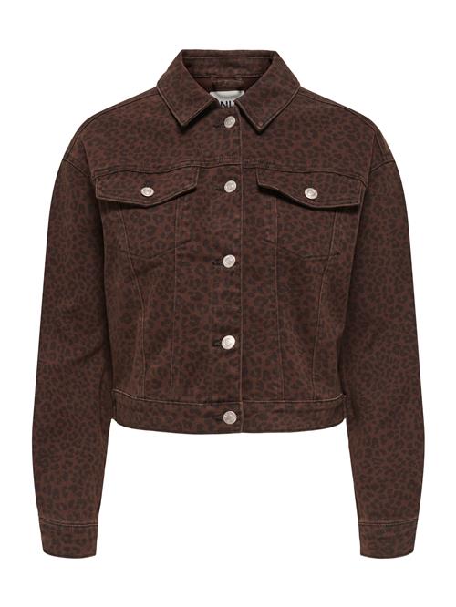 ONLY Overgangsjakke 'Anlie'  mørkebrun / sort