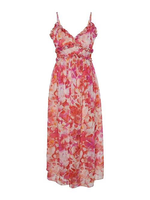 Trendyol Sommerkjole  fersken / eosin / rød / hvid