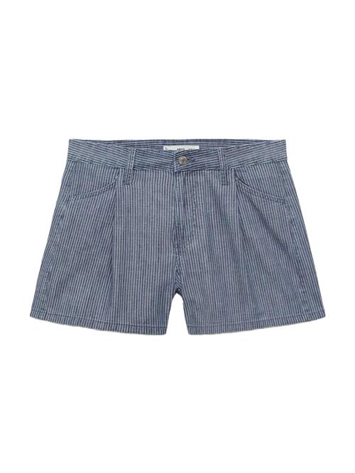 MANGO Bukser 'IBIZA'  mørkeblå / hvid