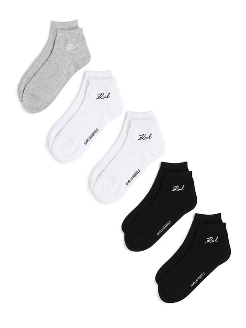 Karl Lagerfeld Sokker  grå-meleret / sort / hvid