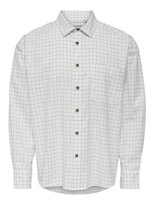 Only & Sons Skjorte  grå / hvid