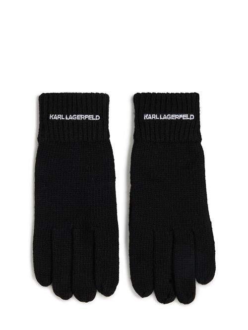 Karl Lagerfeld Fingerhandsker  sort / hvid
