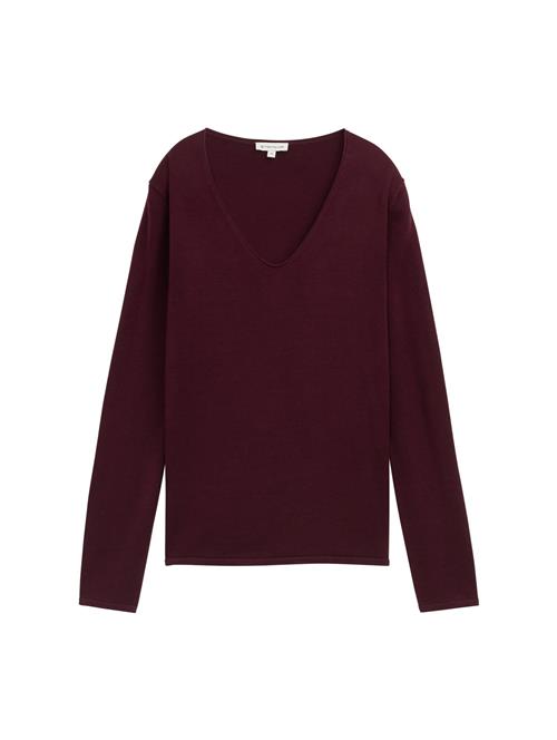 TOM TAILOR Pullover  vinrød