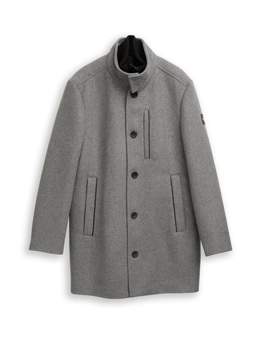 TOM TAILOR Overgangsfrakke  grå / sort