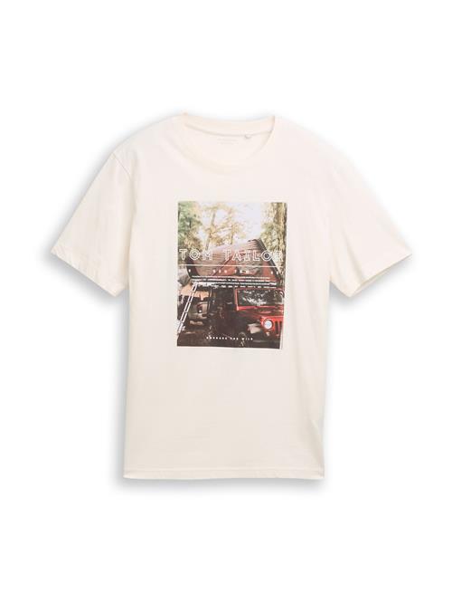 TOM TAILOR Bluser & t-shirts  lysegrøn / rød / mørkerød / naturhvid