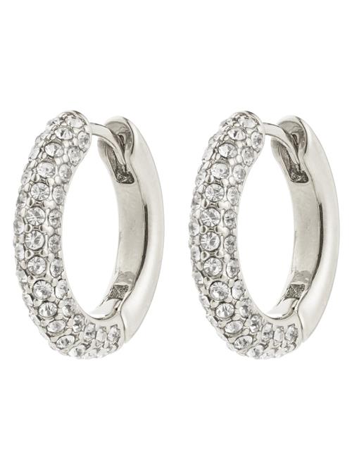 Pilgrim Øreringe 'Tatum'  sølv / transparent