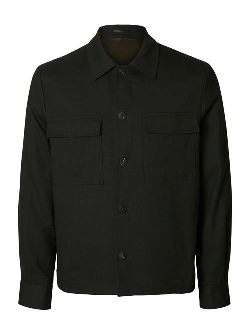 SELECTED Overgangsjakke 'SLH-NEIL'  mørkegrøn