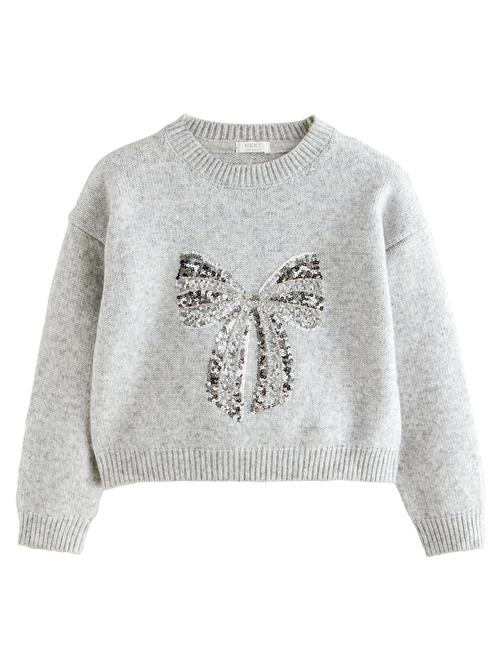 Next Pullover  grå-meleret / sort / sølv