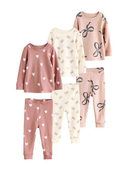 Next Nattøj  grafit / lysviolet / gammelrosa / naturhvid