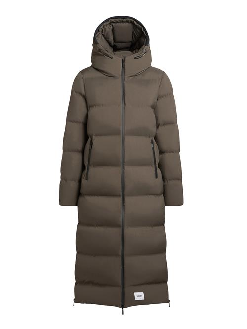 khujo Vinterfrakke 'Larea3'  brun / sort / hvid