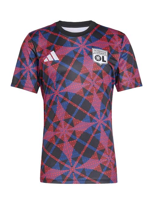 ADIDAS PERFORMANCE Funktionsskjorte  vinrød / sort / hvid