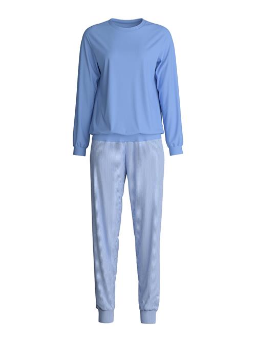 CALIDA Pyjamas  blå / hvid