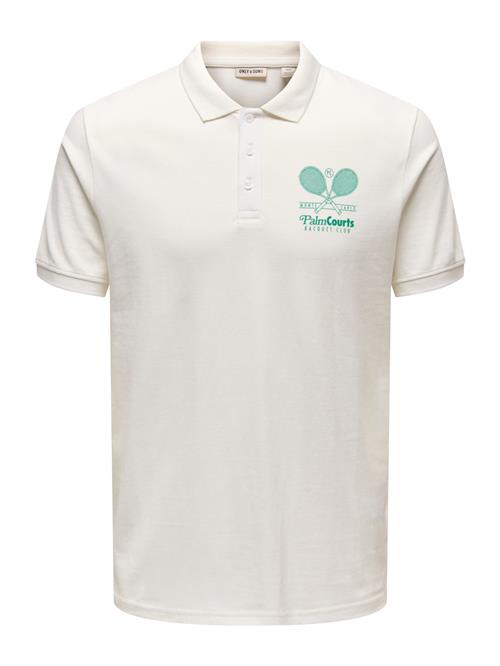 Only & Sons Bluser & t-shirts 'ONSTEN'  turkis / uldhvid