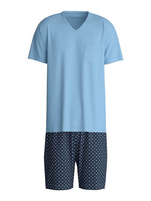 CALIDA Pyjamas kort  navy / turkis / opal / hvid