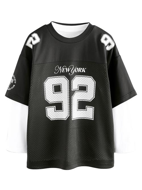 Next Shirts 'Varsity'  sort / hvid