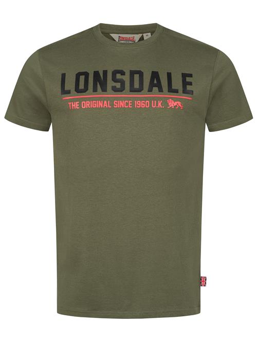 LONSDALE Bluser & t-shirts 'Crantock'  oliven / grenadine / sort