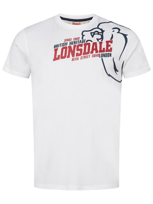 LONSDALE Bluser & t-shirts 'Walkley'  rød / sort / hvid