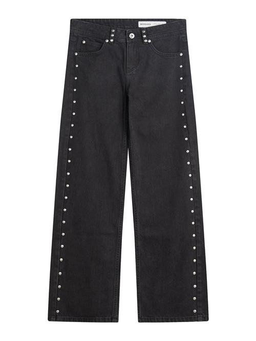 Bershka Jeans  lys pink / black denim