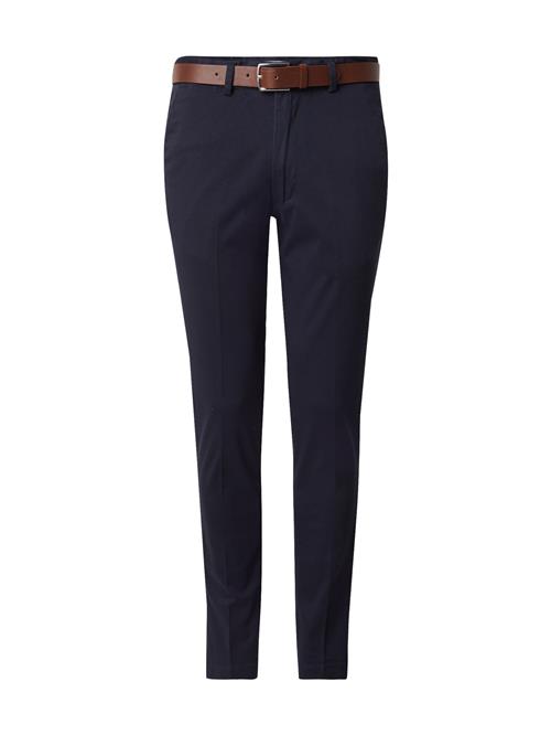 JACK & JONES Lærredsbukser 'JPSTMarco Franco'  navy