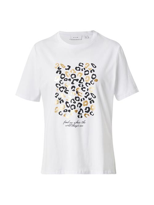 VILA Shirts 'VIJUNKE'  guld / sort / hvid