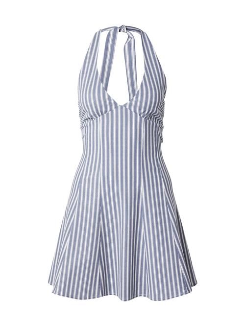 Bershka Kjole  blå / hvid