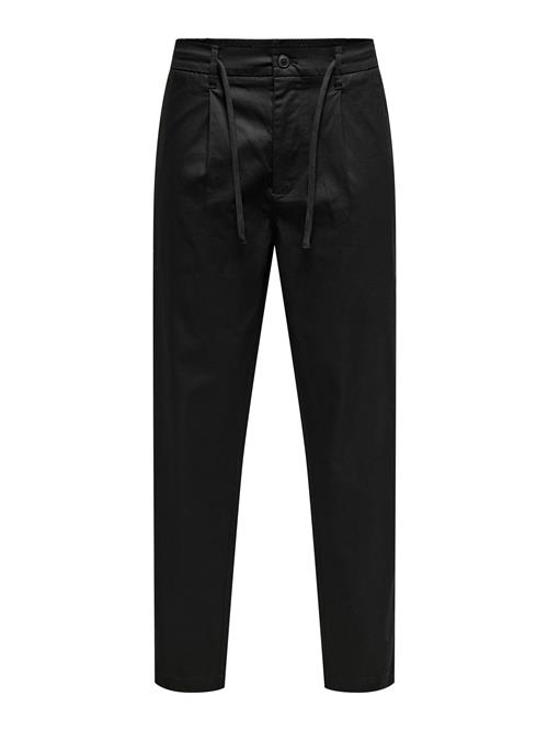 Only & Sons Lærredsbukser 'ONSCoil'  sort