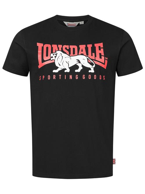 LONSDALE Bluser & t-shirts 'Ervan'  knaldrød / sort / hvid