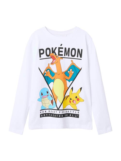 NAME IT Shirts 'NKMAst Pokemon'  gul / orange / sort / hvid