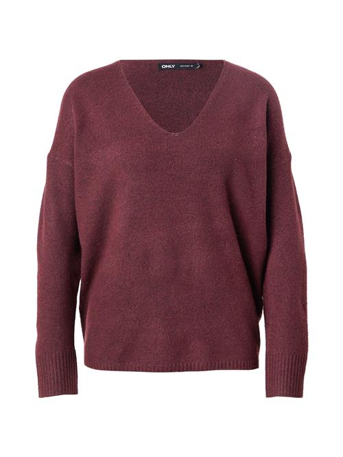 ONLY Pullover 'ONLRICA'  mørkerød