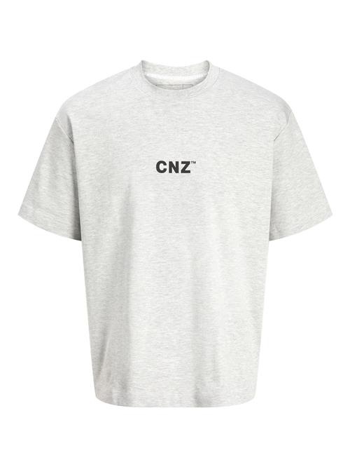 JACK & JONES Bluser & t-shirts 'CNZ'  grå-meleret / sort