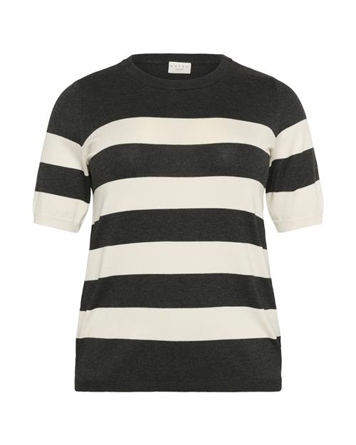 KAFFE CURVE Pullover 'KCLizzy'  antracit / hvid