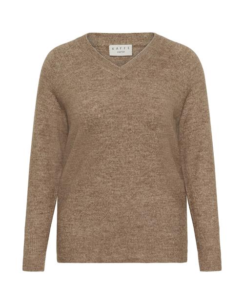 KAFFE CURVE Pullover 'Niela'  brun-meleret