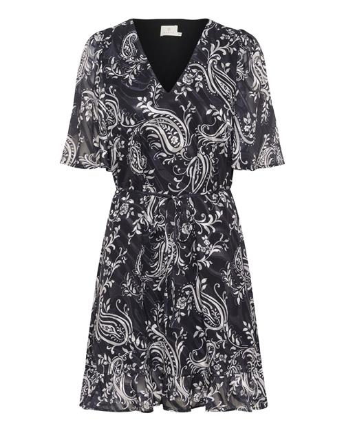 Kaffe Kjole 'Lecta'  sort / hvid