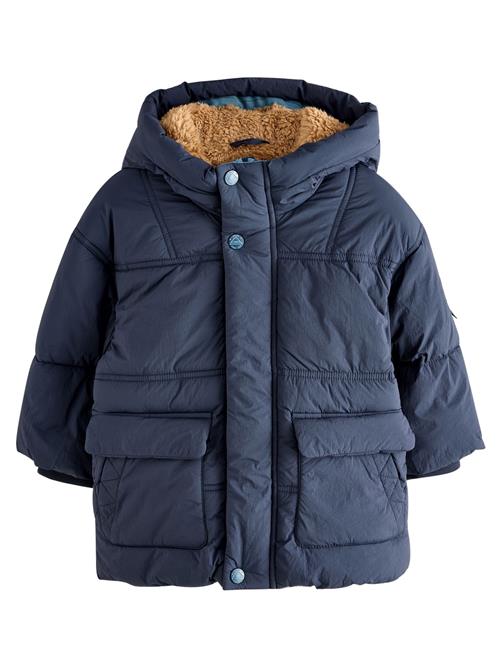 Next Vinterjakke  navy / azur / brokade