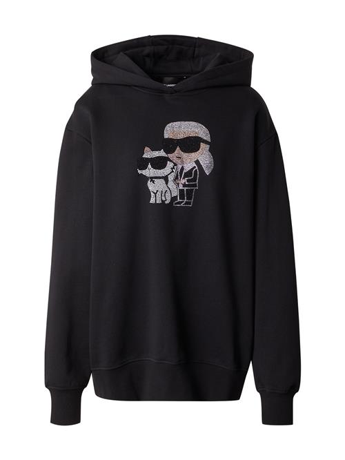 Karl Lagerfeld Sweatshirt 'Ikon'  beige / sort / hvid