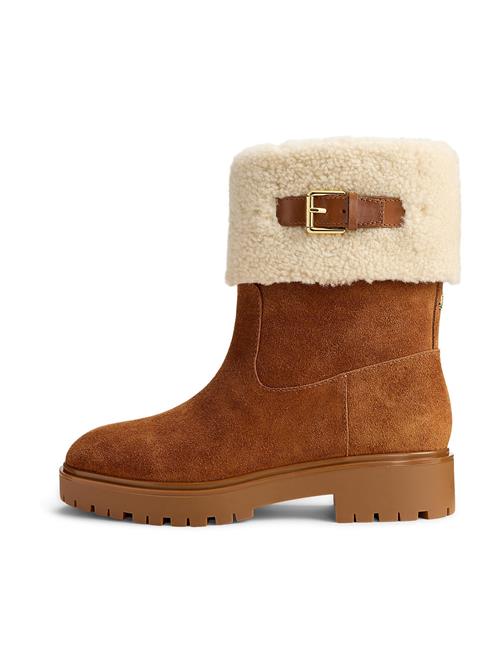 Lauren Ralph Lauren Boots 'ALLYSON'  cognac / uldhvid
