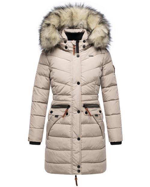 NAVAHOO Vinterfrakke 'Paula'  taupe